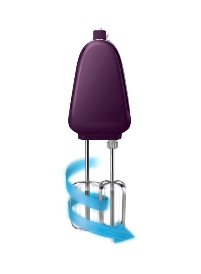 فيليبس مضرب يدوي كهربائي بقدرة 400 وات 400 W HR3740/11 أبيض/أرجواني - Image 3