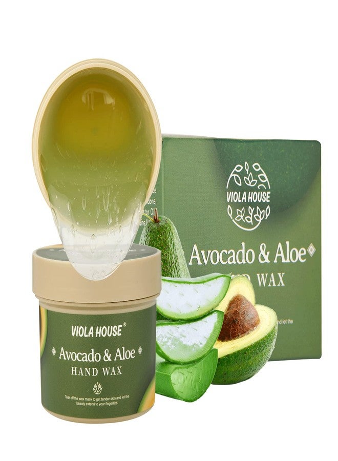 VIOLA HOUSE Hand Mask, Hand Peeling Masks, Hands Care Exfoliate Hydrating, Hands Skin Repair Renew Mask Wax For Cracked Hands, Dry, Aging Hands 150g(Avocado & Aloe) - Image 1