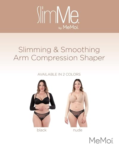 SlimMe Long Sleeve Arm Shapewear, Arm Slimming Sleeves for Women, Tightens and Smooths Arms, Bolero Style - Nude, Sizes Small to Queen 2, Nude, Large - Image 2