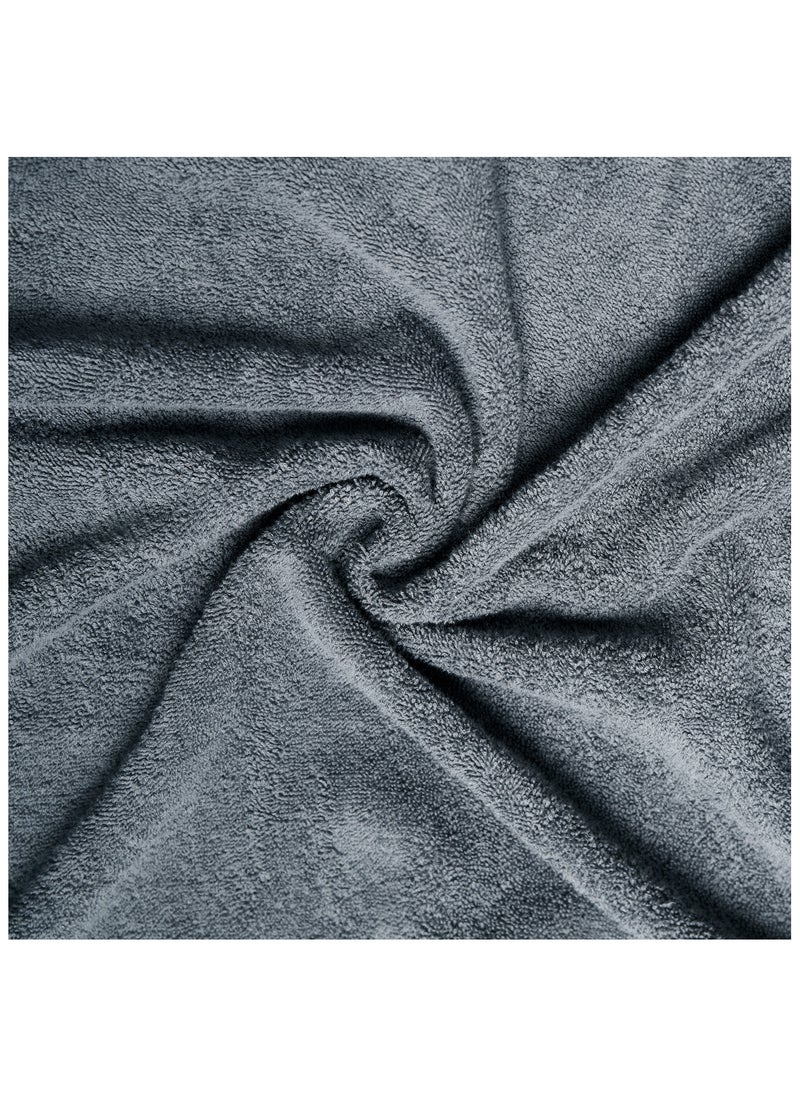 Aten Homeware - ATEN Homeware Supreme Egyptian Cotton Bath Towel Set – 4 Piece Set with 2 Large Bath Towels & 2 Hand Towels, Ultra Soft, Highly Absorbent, OEKO-TEX Certified, Made in Egypt - (Colour: Steel Grey) - 4 PIECES - Image 1