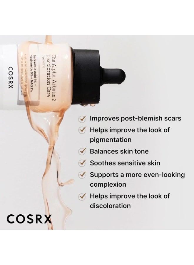 COSRX 2% Alpha Arbutin Brightening Face Serum with Niacinamide, Glutathione & Tranexamic Acid – Discoloration Care & Even Skin Tone – 50ml 50ml - Image 3