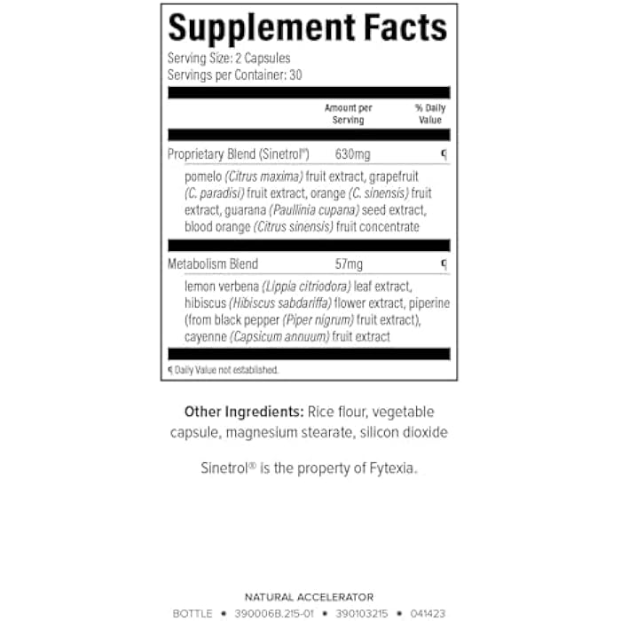 Isagenix إيساجنيكس مسرع طبيعي مزيج جديد يدعم الأيض المعزز ميزات سينيتروال مكون مسجل وموثق سريرياً يدعم حرق الدهون مع الكايين والليمون العطري والجوارانا - Image 2