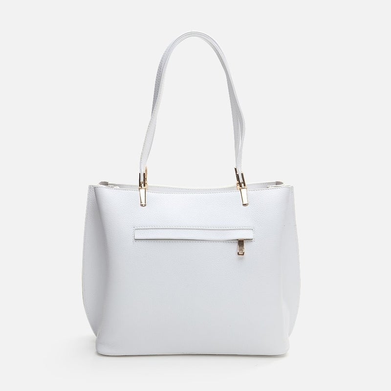 Hotiç 03CAH290340A900 GENUINE Leather White Women's Bag  - Image 4