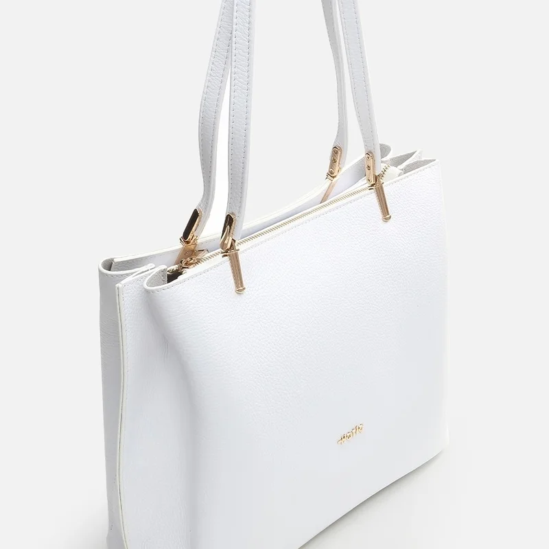 Hotiç 03CAH290340A900 GENUINE Leather White Women's Bag
