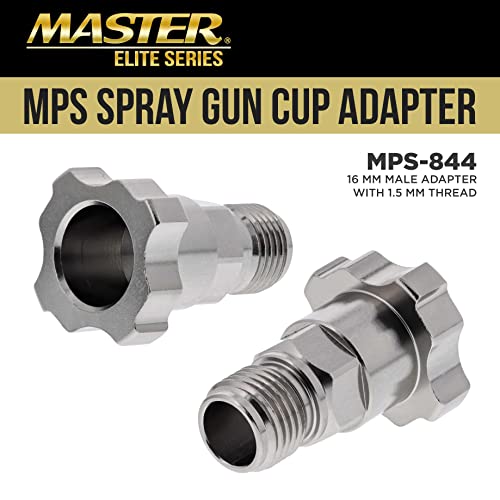 Master Airbrush Master Elite Paint System MPS Spray Gun Cup Adapter 844 - Converts Devilbiss Startingline, Sharpe Finex Spray Guns for Use with Master Paint System MPS Disposable Cup Liners and Lid System - Image 2