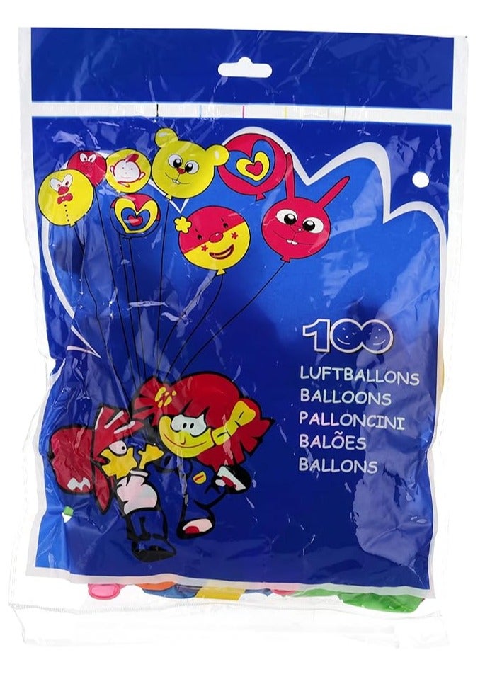 Bag Of Balloons, 100 Pieces In Different Colors, 1 Multi-Colored (6 Inches) - Image 2