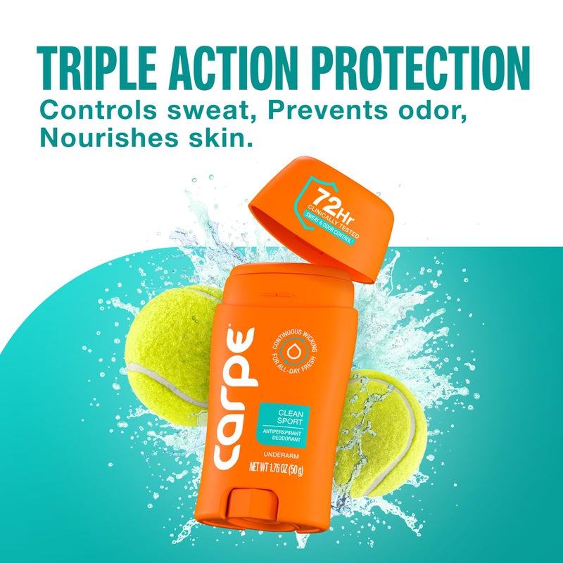 Carpe Underarm Antiperspirant and Deodorant, Clinical strength with Rose Water scent, Combat excessive sweating Stay fresh and dry, Great for hyperhidrosis (Pack of 3) - Image 5