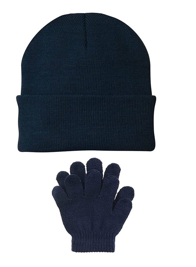 JMP Boy's and Girl's of School Winter Woolen Cap and Glove (5-10 Years) (Specially for Kids) (Blue) - Image 1