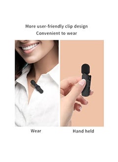SHOPI K8 Wireless Collar Clip Microphone For iPhone/iPad & Type C Mobile Phones Supported Lapel Lavalier Mic  - Image 3