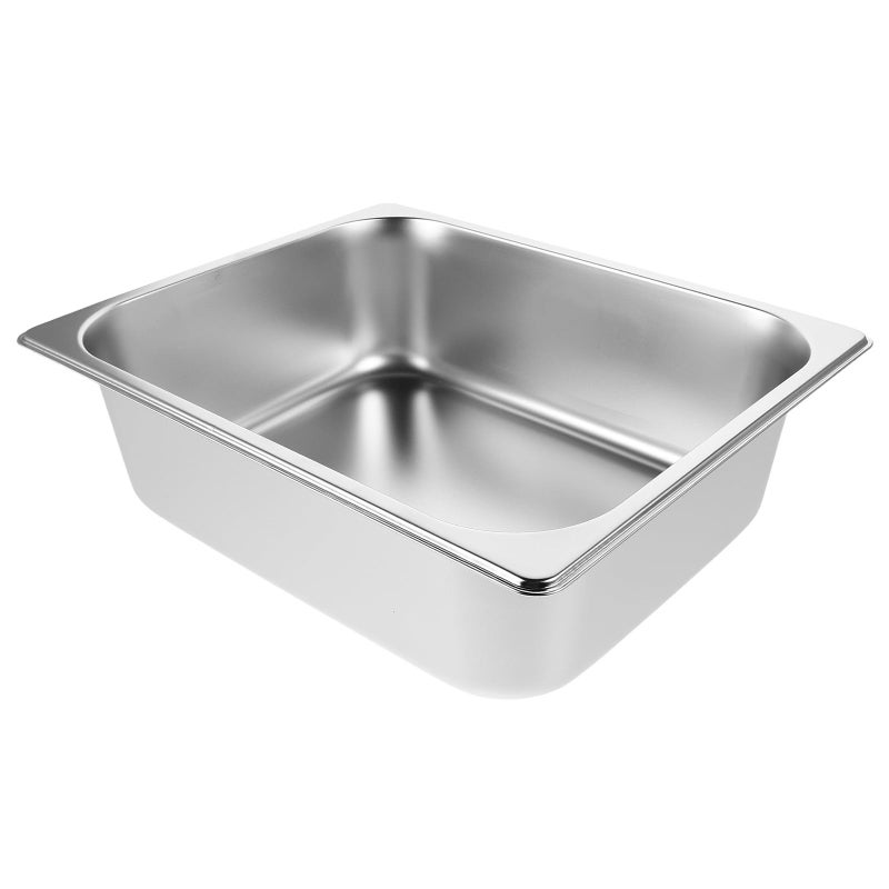 صندوق فضلات القطط من الفولاذ المقاوم للصدأ المرفوع 325x265x100مم للاستخدام الداخلي للقطط الصغيرة والقطط الصغيرة الحجم - Image 2