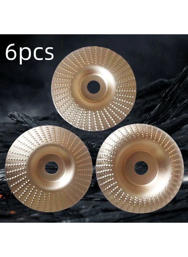 6 قطع مجموعة أقراص نحت الخشب 5 8 بوصة ماندرال جلخ زاوية عجلة تلميع السنفرة - Image 2