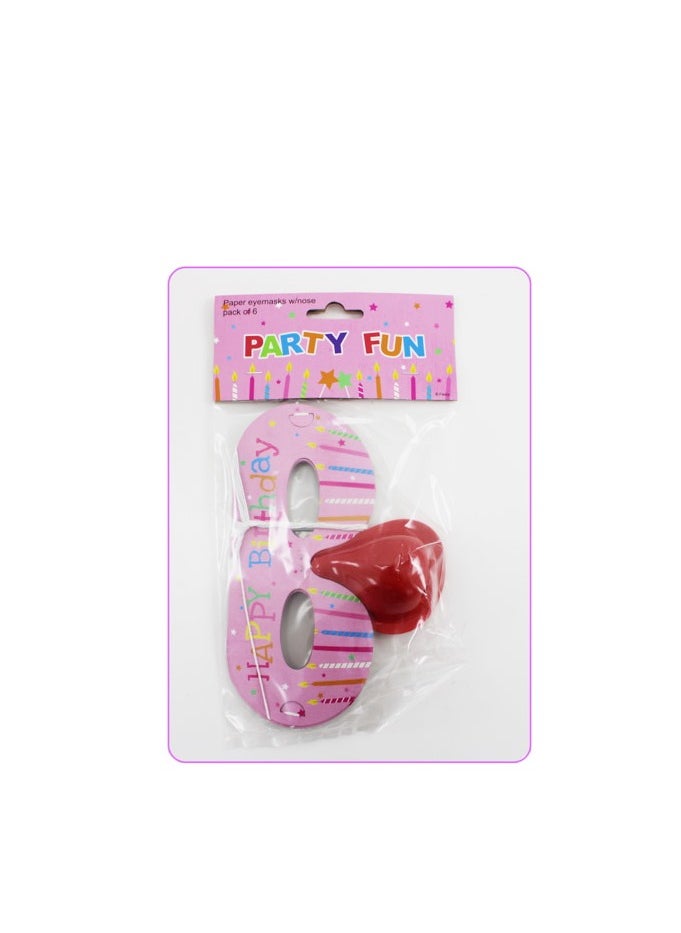 Paper Eye Masks with Nose Set of 6pcs Enhance Your Celebration in Style
