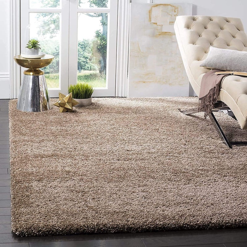 AaHo Decor Generic Soft Fluffy Shag Area Rugs for Living Room Shaggy Floor Carpet for Bedroom Girls Carpets Kids Home Decor RugsCute Luxury NonSlip 4 x 6 Feet Baige