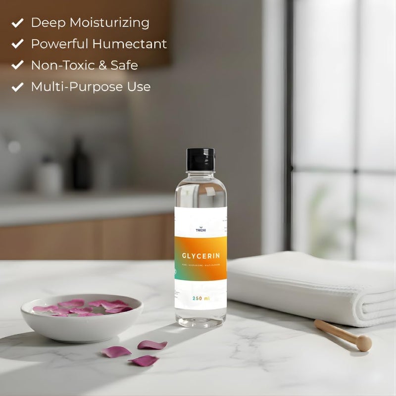 Trioxi Vegetable Glycerin – Pure & Naturally Sourced Humectant for Skincare, Baking, and DIY Crafts (250ml) - Image 4
