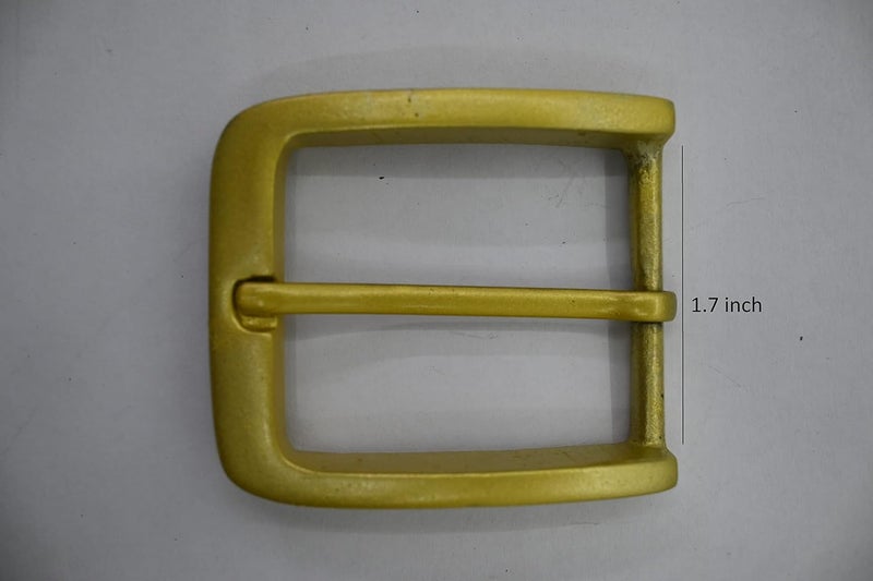 Asiatic Asiatic Aluminium Gold Mat Light Weight Buckles for Belts JacketsLeather JacketsJeansPantFancy Costume and Also Used for DIY Items and Crafts 170 inch Pack of 2  - Image 4