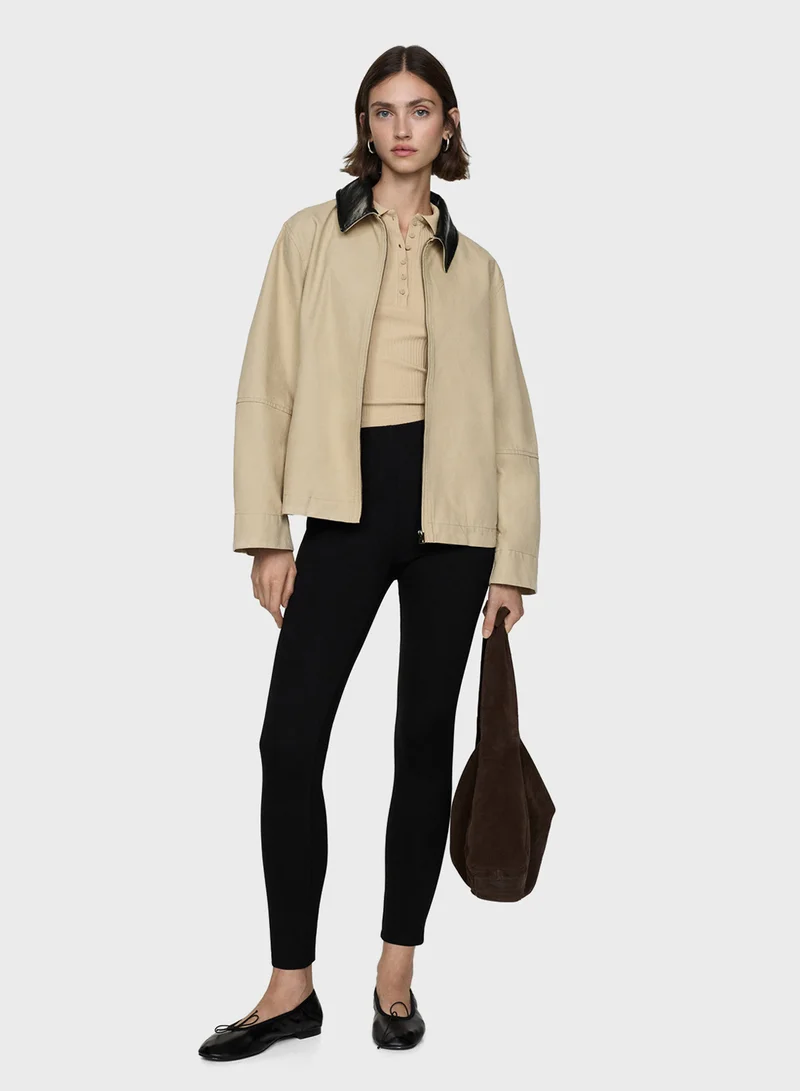 MANGO High Waist Pants