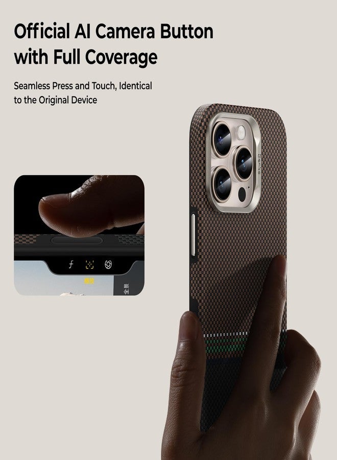 بينكس جراب BENKS Prestige ArmorPro لهاتف iPhone 16 Pro Max مع زر التحكم في الكاميرا، [متوافق مع Magsafe] جراب واقٍ كامل الجسم مصنوع من ألياف Dupont Kevlar 1000D Aramid - Image 3