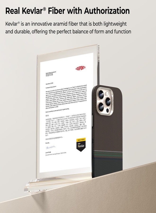 بينكس جراب BENKS Prestige ArmorPro لهاتف iPhone 16 Pro Max مع زر التحكم في الكاميرا، [متوافق مع Magsafe] جراب واقٍ كامل الجسم مصنوع من ألياف Dupont Kevlar 1000D Aramid - Image 4