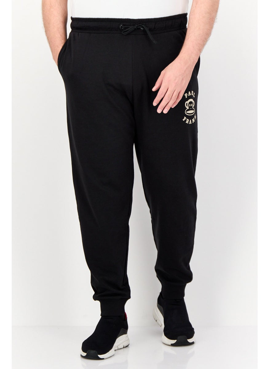 Paul Frank - Men Regular Fit Brand Logo Jogger Pants, Black - Image 1