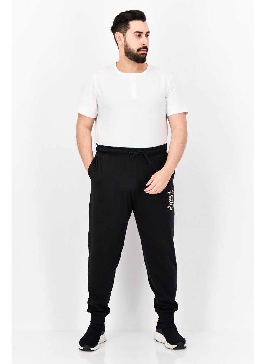 Paul Frank - Men Regular Fit Brand Logo Jogger Pants, Black - Image 1