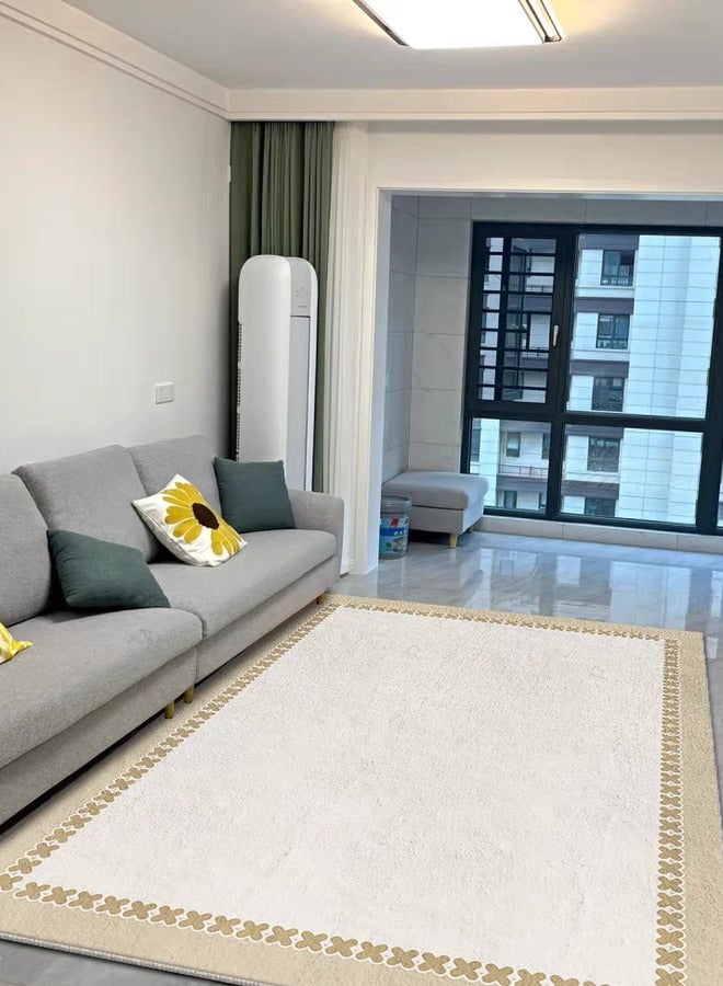 Optico Area Rug, 160 x 230cm Large Mat Carpet Floor Mat Runner Rug Faux Wool Carpet Non-Slip Non-Shedding for Living Room, Entryway, Dining Room, Indoor, Kids Playroom - Image 5