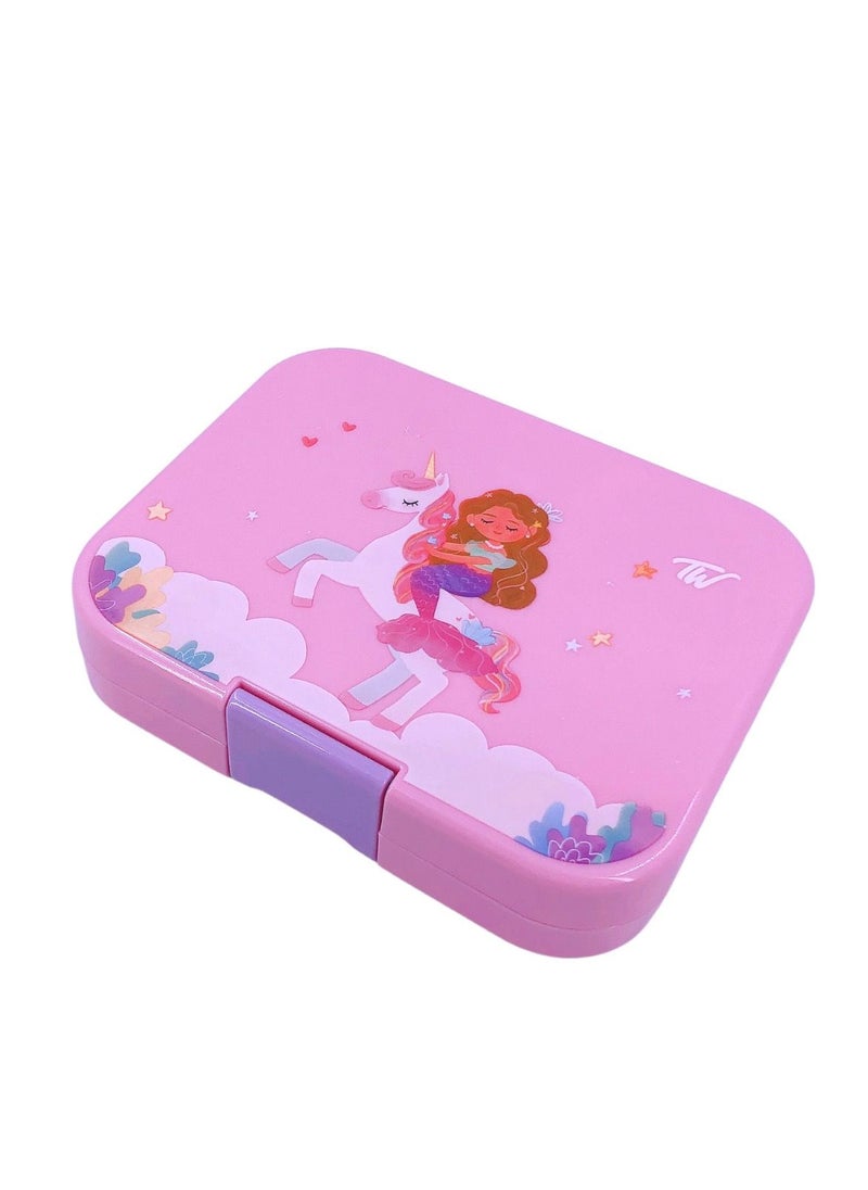 TINY WHEEL Tiny Wheel Baby  Lunch Box 4 Compartments Pink (Unicorn)  - Image 5