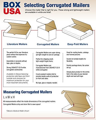 Box USA Small Shipping Boxes 7" x 5" x 3", 50-Pack, Bulk - White Box Mailer for Packaging, or Small Business Mailing 7x5x3 - Image 3
