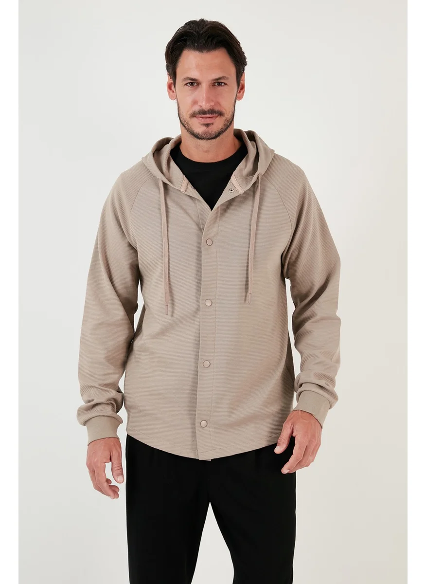 Buratti Cotton Hooded Relaxed Fit Shirt Men's Shirt 5905468