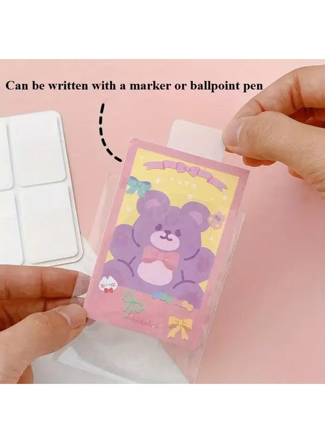 Small White Transparent Writable Bookmarks 40 80 160 Cards Sticky Notes - Image 4