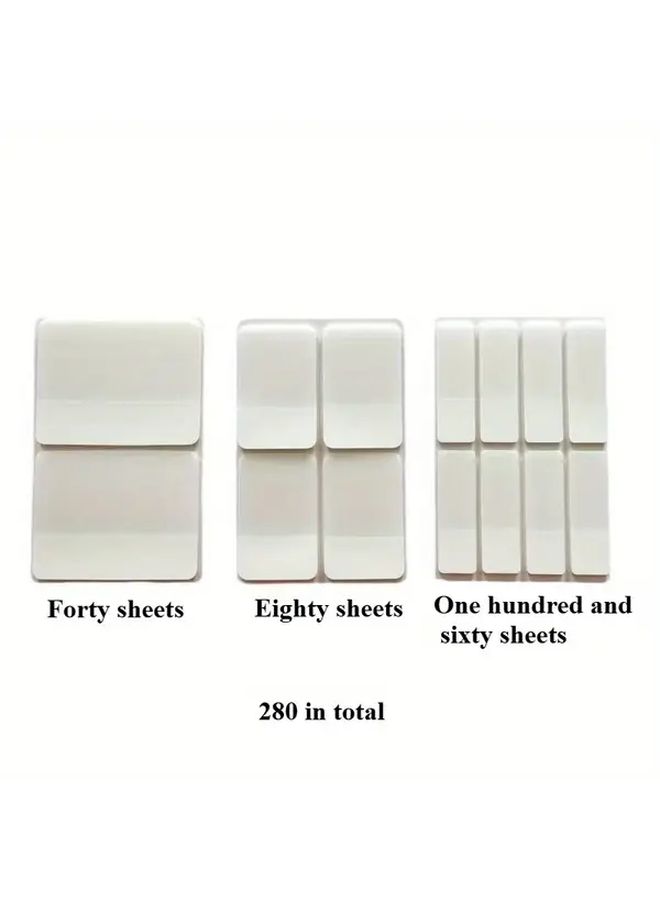 Small White Transparent Writable Bookmarks 40 80 160 Cards Sticky Notes - Image 5