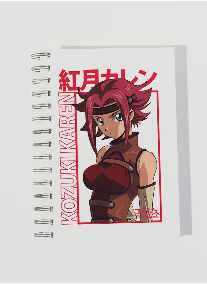 LIT - Code Geass A5 Notebook Code Geass A5 Size Spiral Notebook Kallen Kouzuki Spiral Notebook Kallen Stadtfeld Lelouch of the Rebellion-Waifu Anime - Image 1