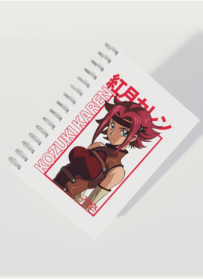 LIT - Code Geass A5 Notebook Code Geass A5 Size Spiral Notebook Kallen Kouzuki Spiral Notebook Kallen Stadtfeld Lelouch of the Rebellion-Waifu Anime - Image 1