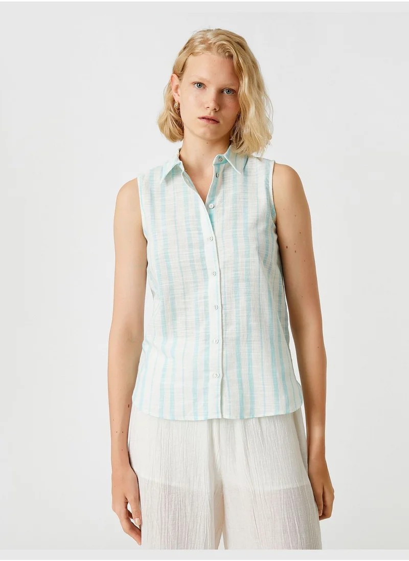 كوتون Sleeveless Shirt Cotton