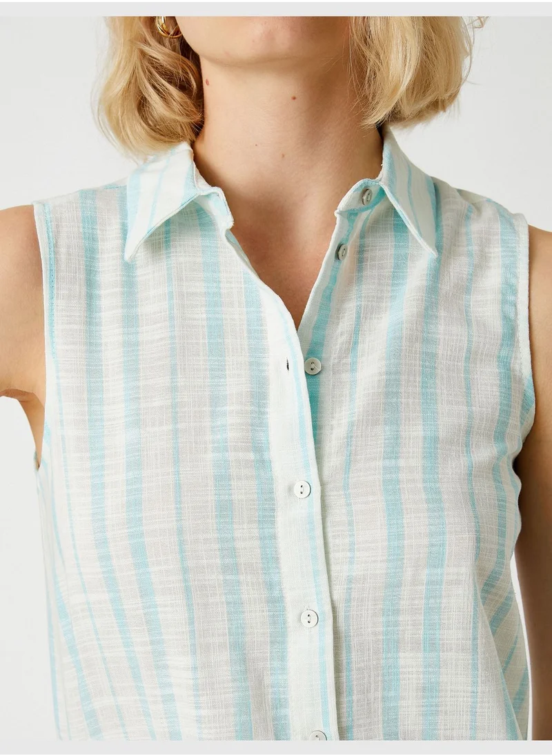 كوتون Sleeveless Shirt Cotton