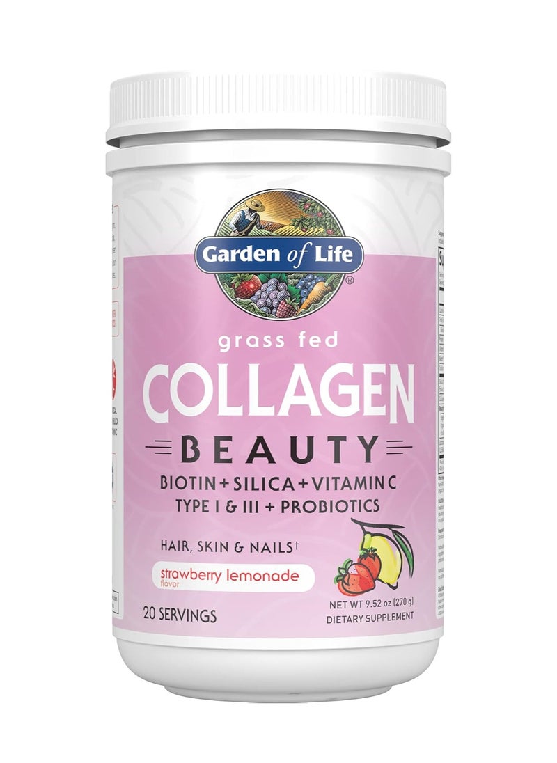 Garden of Life Men'S And Women'S Strawberry Lemonade Collagen Powder (20 Servings) 