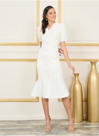 Textured Trumpet Dress - pzsku/Z3ACF8089A1E6ECE49F17Z/45/1746429825/0fcbb72e-3d5c-45ba-ba3f-2c89dbfa0aa6