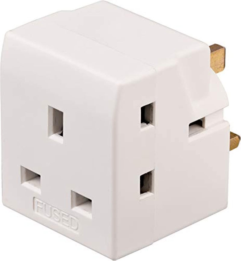 MANGO 1508263 Adapter Plug with 3 BS Sockets White