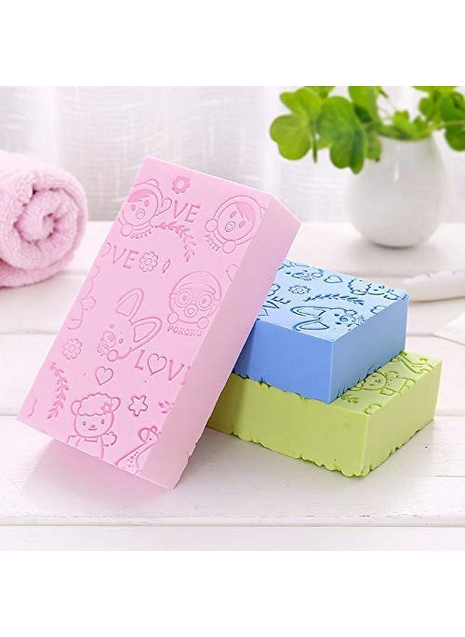 Pinklife 3Pcs Ultra Soft Exfoliating Sponge,Bath Sponge For Kids And Adult Shower,Dead Pva Skin Sponge Remover For Bathroom Body Cleansing Supplies  - Image 2