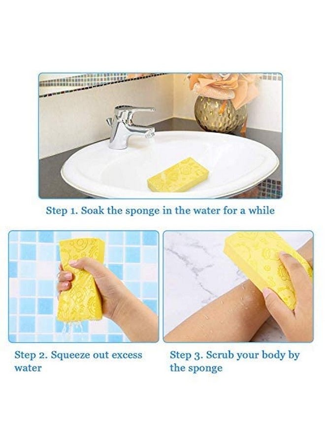 Pinklife 3Pcs Ultra Soft Exfoliating Sponge,Bath Sponge For Kids And Adult Shower,Dead Pva Skin Sponge Remover For Bathroom Body Cleansing Supplies  - Image 5