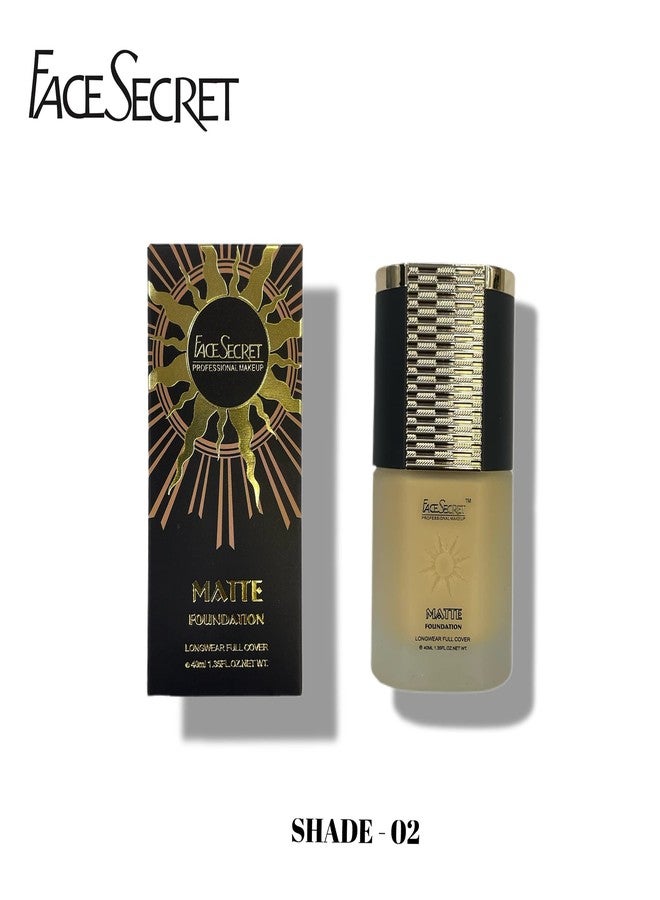 Face Secret long wear full cover matte foundation for face makeup (02) - Image 2