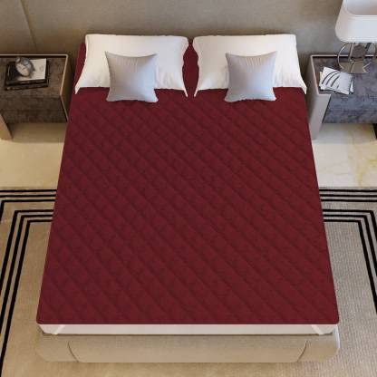 Rajasthan Crafts Premium Hotel Quality Queen Size 100% Waterproof Mattress Protector Smooth Fabric Fits Up 8-12 Inch Mattress Breathable Noiseless Cover and Washable (Maroon, 60x72 Inch) - Image 3