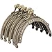 Mtsooning 10PCS Metal Purse Frames 33Inch Arch Bag Clasp Antique Coin Kiss Clasp Lock for DIY Craft Bag Leather Bag Handbag Tailors - Image 3