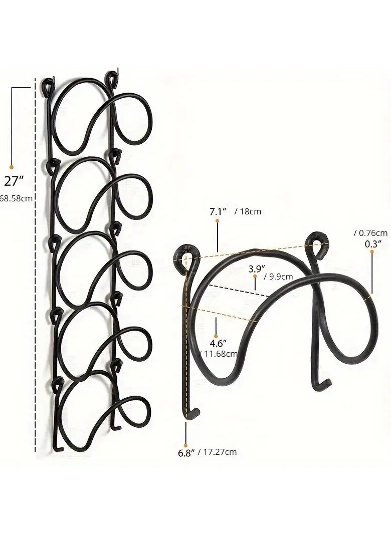 Wall-Mounted Towel Rack, Multi-Layer Storage Organizer for Bottles and Towels - Image 3