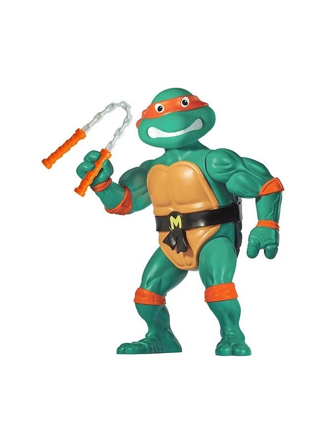 Teenage Mutant Ninja Turtles سلاحف النينجا المراهقين: تمثال ميشيلانجيلو العملاق الكلاسيكي الأصلي 12 بوصة  - Image 4