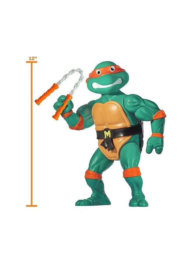 Teenage Mutant Ninja Turtles سلاحف النينجا المراهقين: تمثال ميشيلانجيلو العملاق الكلاسيكي الأصلي 12 بوصة  - Image 3