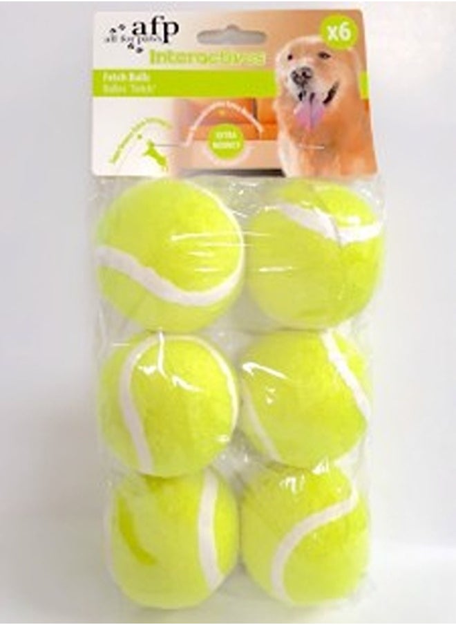 all for paws Fetch balls - 6 pack 