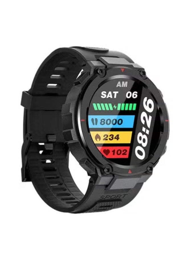 AOLON Navi R GPS Smart Watch 1.32” HD AMOLED Display 5ATM Waterproof Black - Image 1