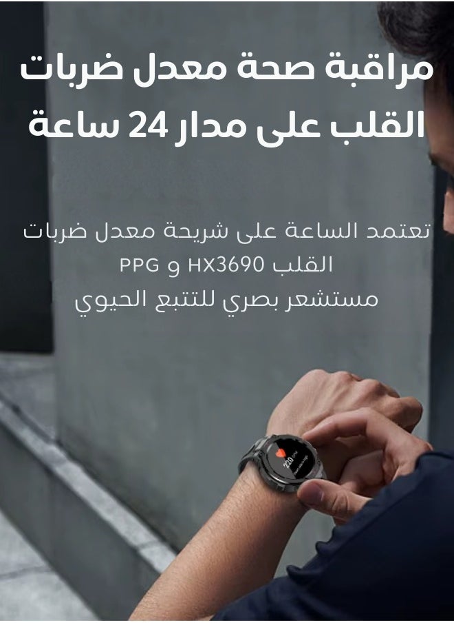 AOLON - Navi R GPS Smart Watch 1.32” HD AMOLED Display 5ATM Waterproof Black - Image 1