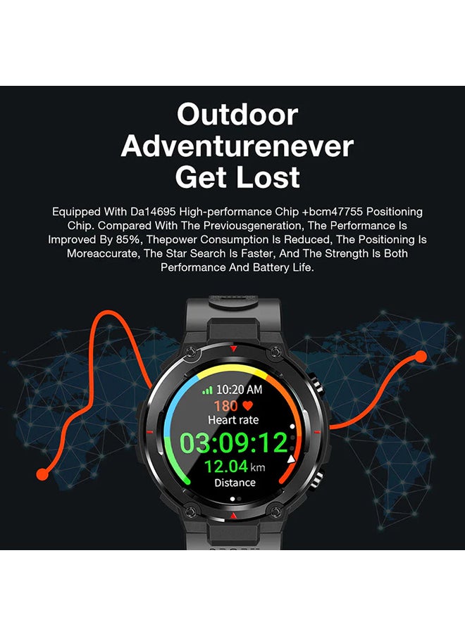 AOLON - Navi R GPS Smart Watch 1.32” HD AMOLED Display 5ATM Waterproof Black - Image 1