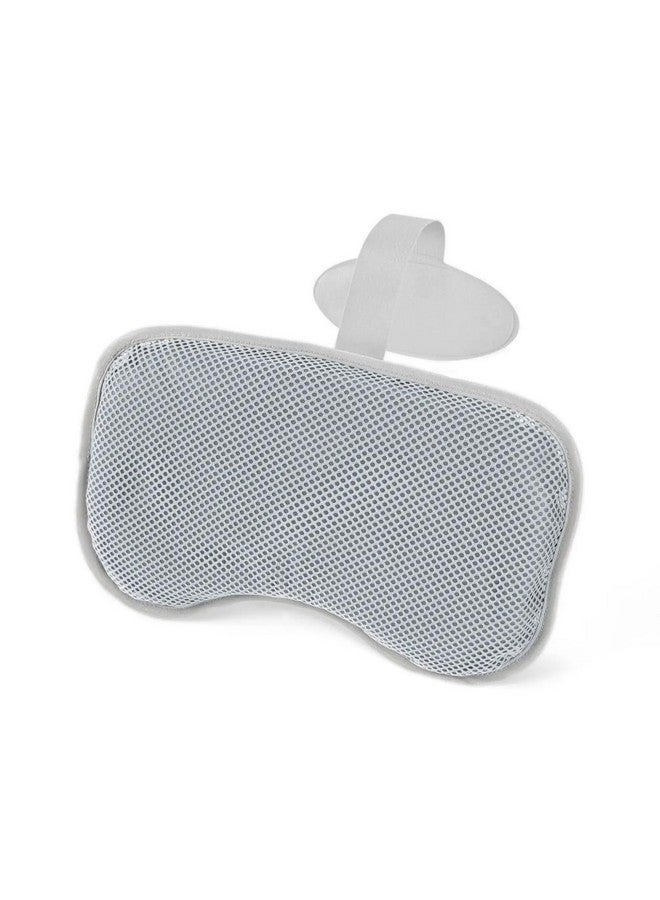 بست واي وسائد مسند رأس مبطنة من سالوسبا مع حزام قابل للتعديل لضبط الارتفاع، غطاء شبكي قابل للغسل، متوافقة مع أحواض الاستحمام الساخنة سالوسبا، رمادي، (عبوة من 4 قطع) - Image 2